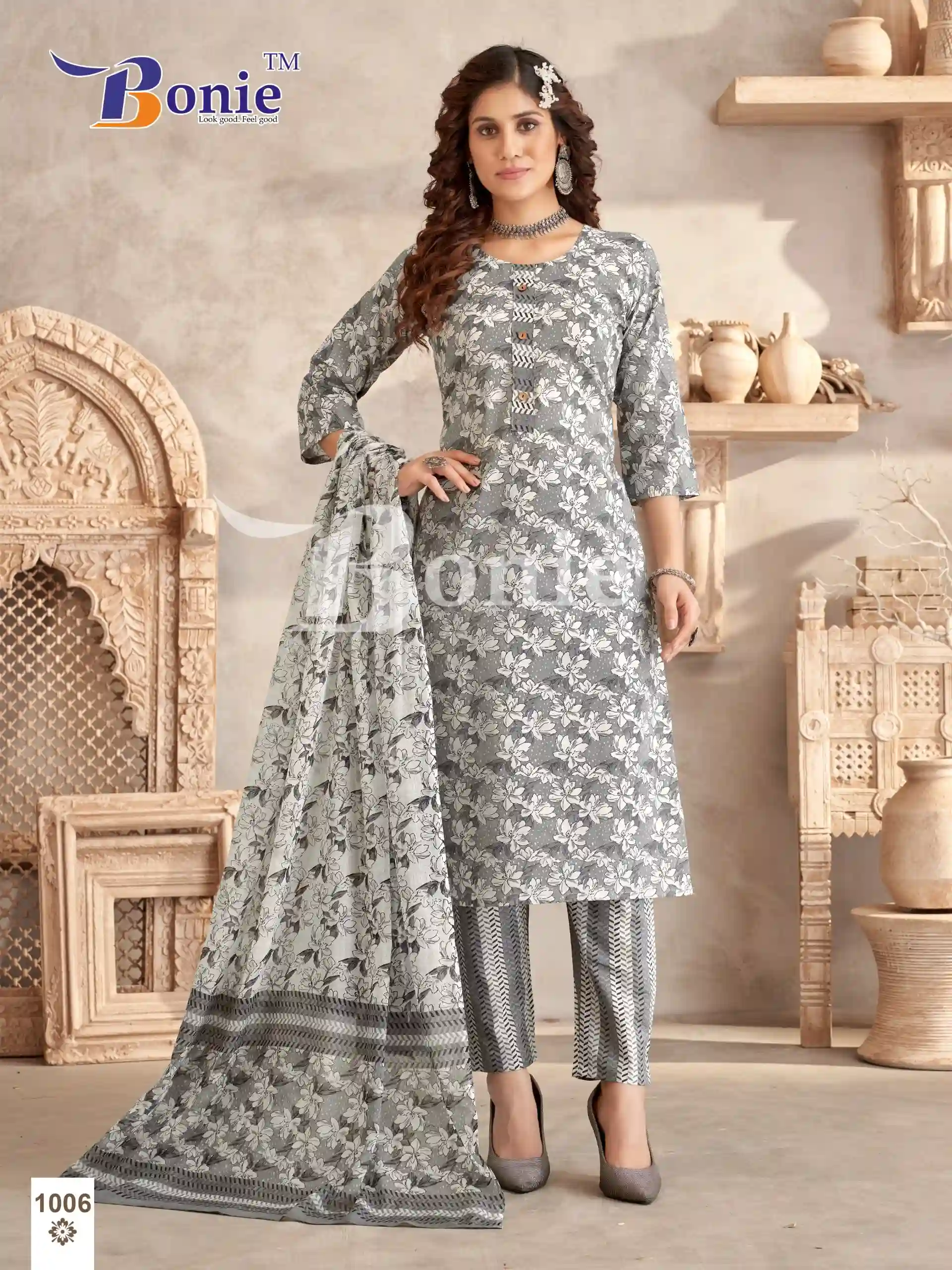 Bonie Cotton Candy Pure Fine Cotton Wholesale Readymade Salwar Suit Catalog — Wholesale Salwar Suits, bonie wholesale from Surat - Gallery Image 3